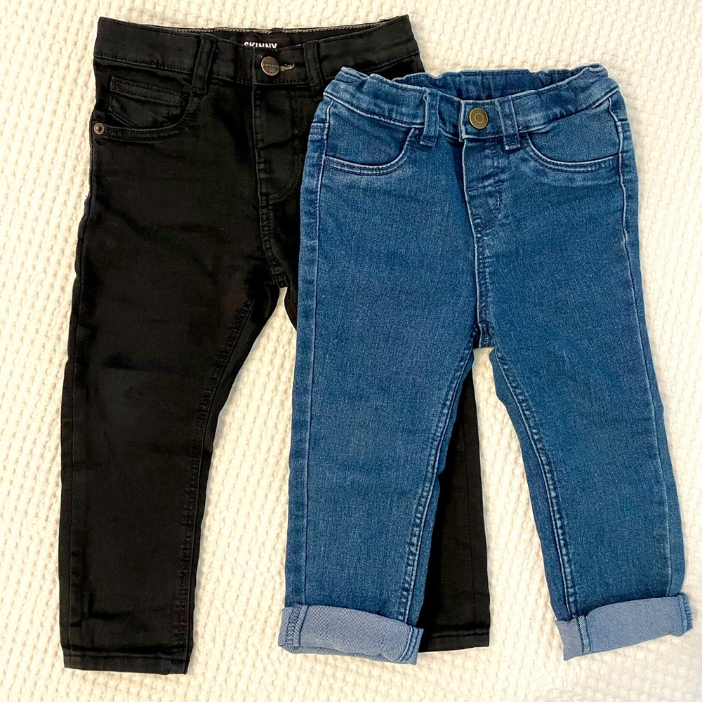 ZARA Black skinny Jeans | H&M Blue Jeans Size 18 months